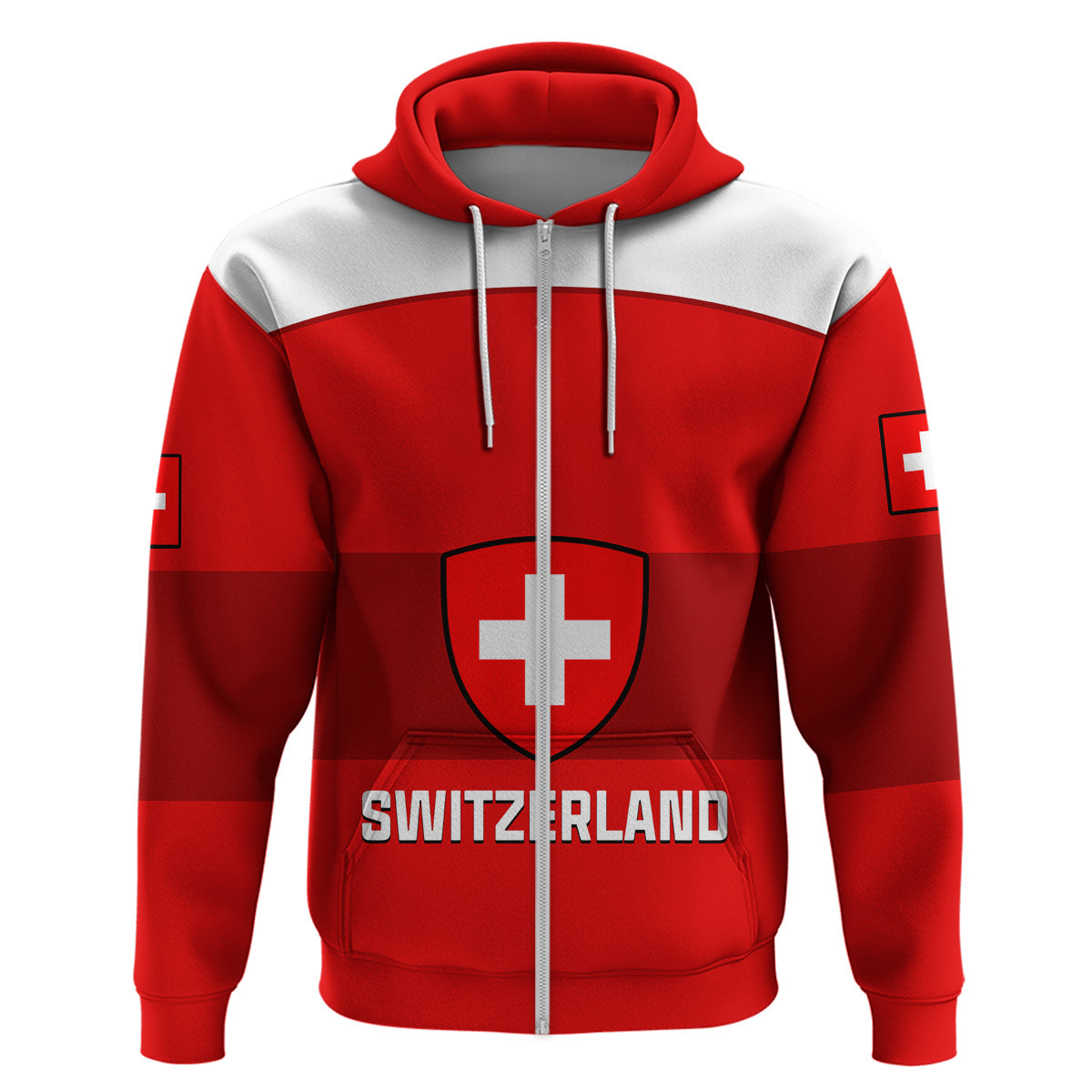 Custom Switzerland Hockey 2023 Sporty Style Hoodie LT14