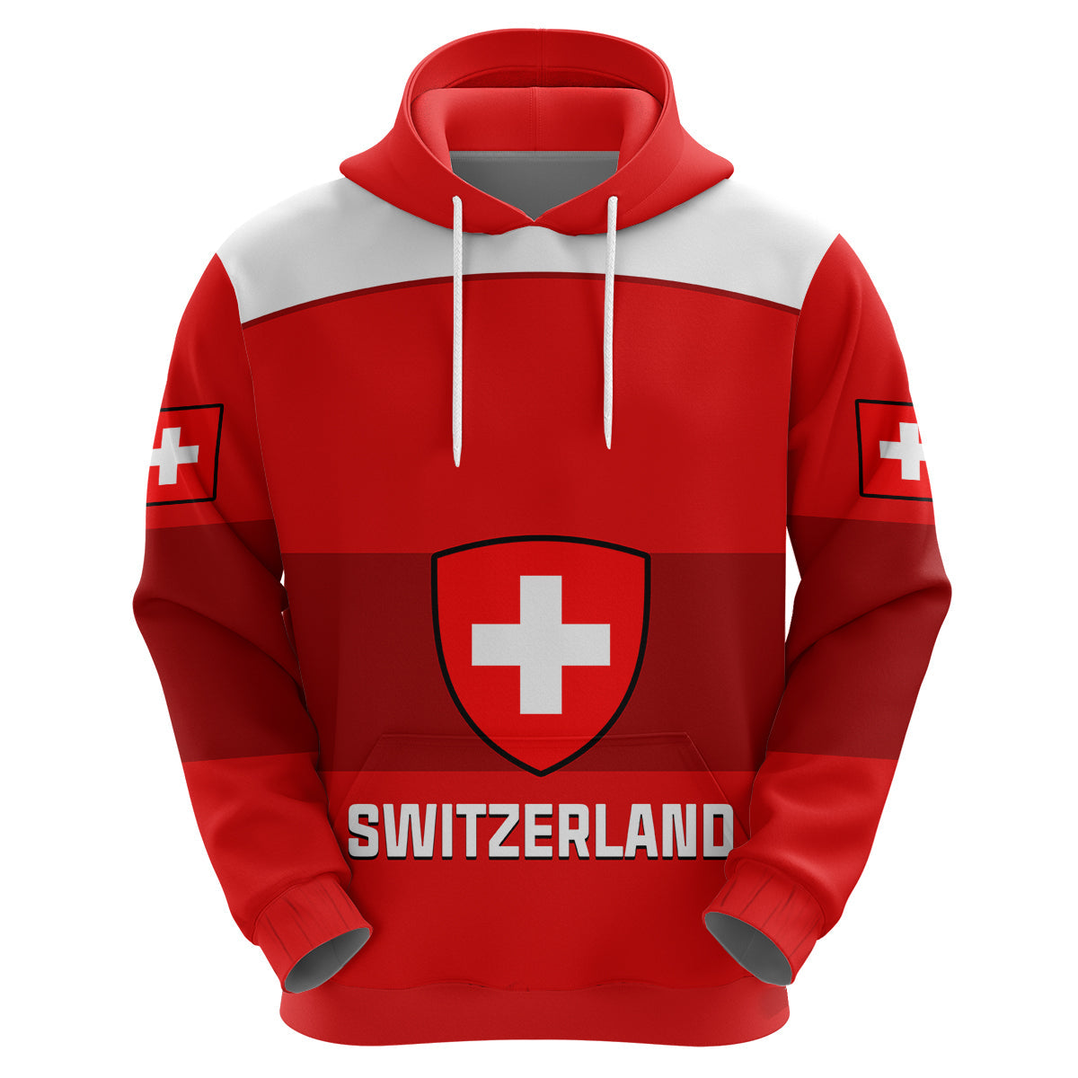 Custom Switzerland Hockey 2023 Sporty Style Hoodie LT14