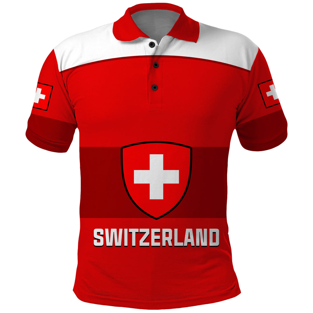 (Custom Text And Number) Switzerland Hockey 2023 Polo Shirt Sporty Style LT14