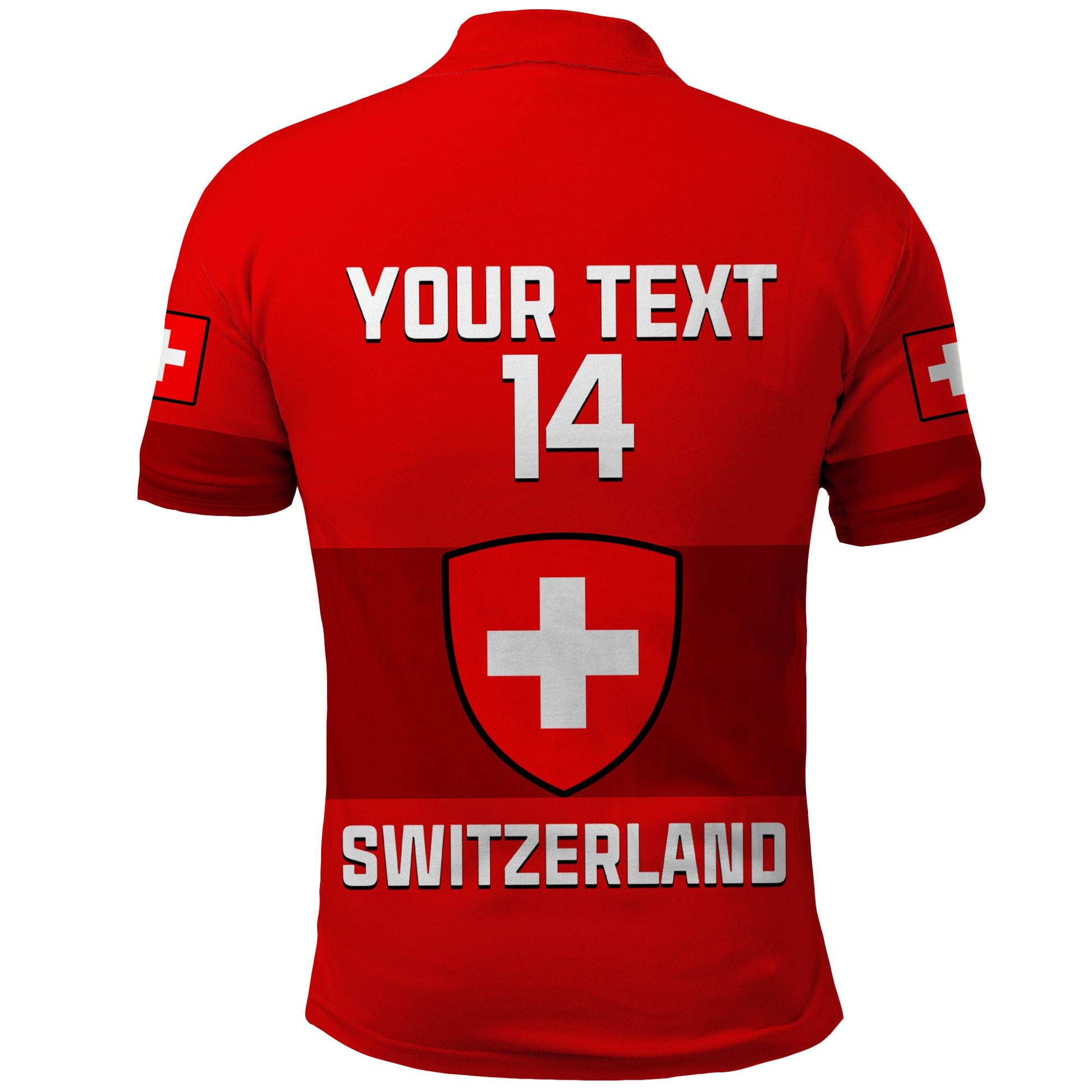 (Custom Text And Number) Switzerland Hockey 2023 Polo Shirt Sporty Style LT14