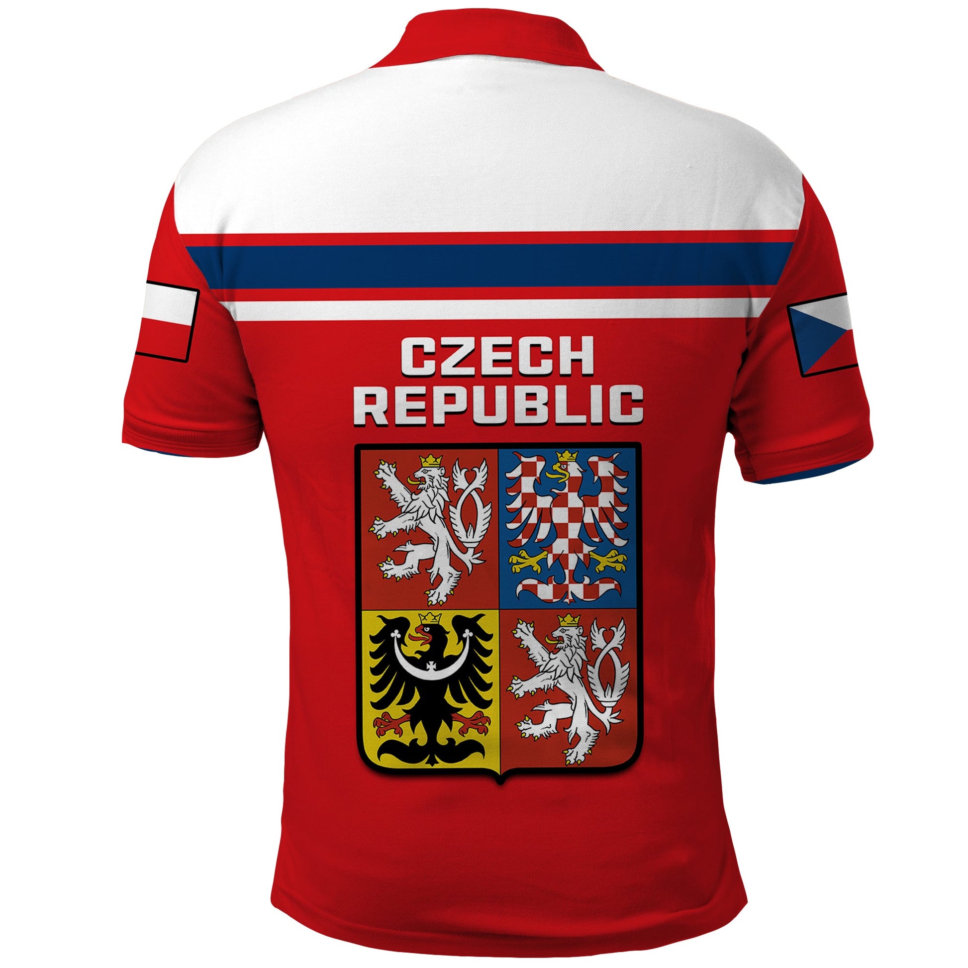 Czech Republic Hockey 2023 Polo Shirt Sporty Style LT14