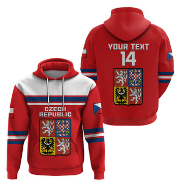 Custom Czech Republic Hockey 2023 Sporty Style Hoodie LT14
