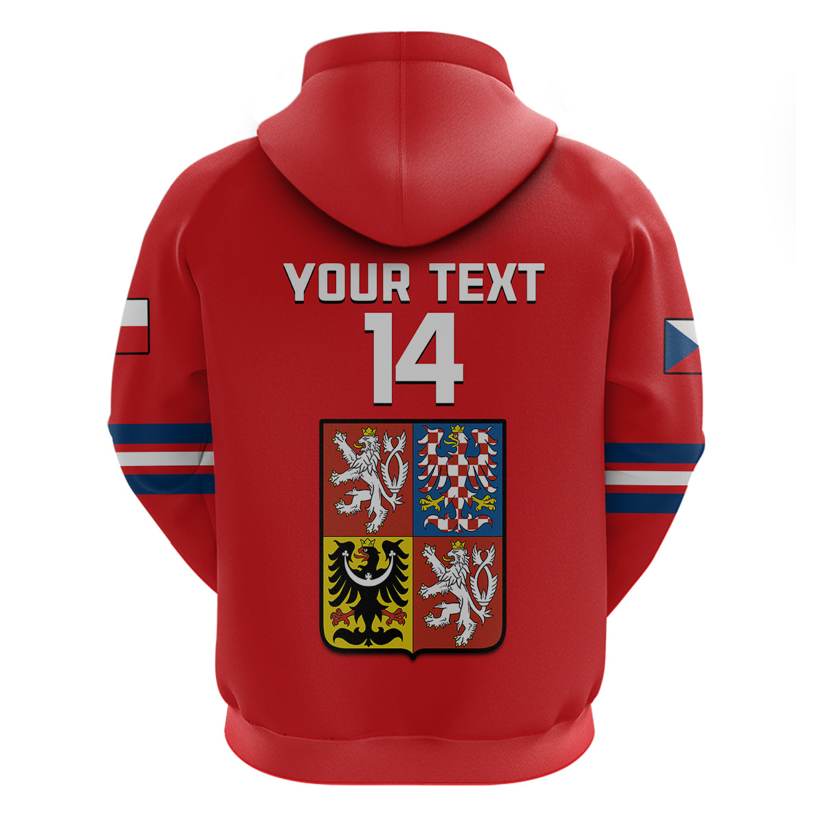 Custom Czech Republic Hockey 2023 Sporty Style Hoodie LT14