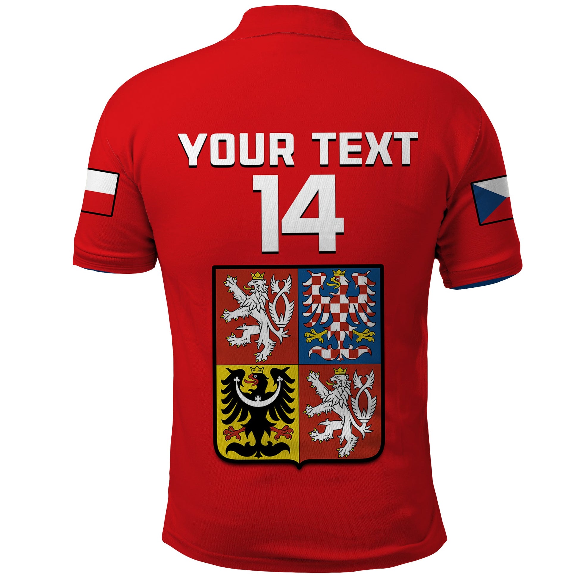 (Custom Text And Number) Czech Republic Hockey 2023 Polo Shirt Sporty Style LT14