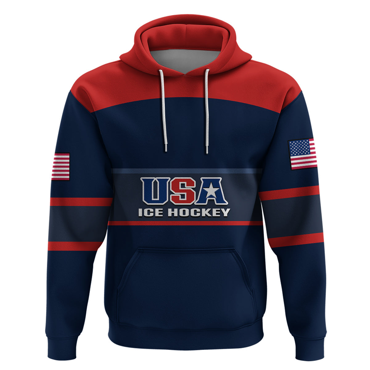 Custom United States Hockey 2023 Hoodie USA Sporty Style LT14
