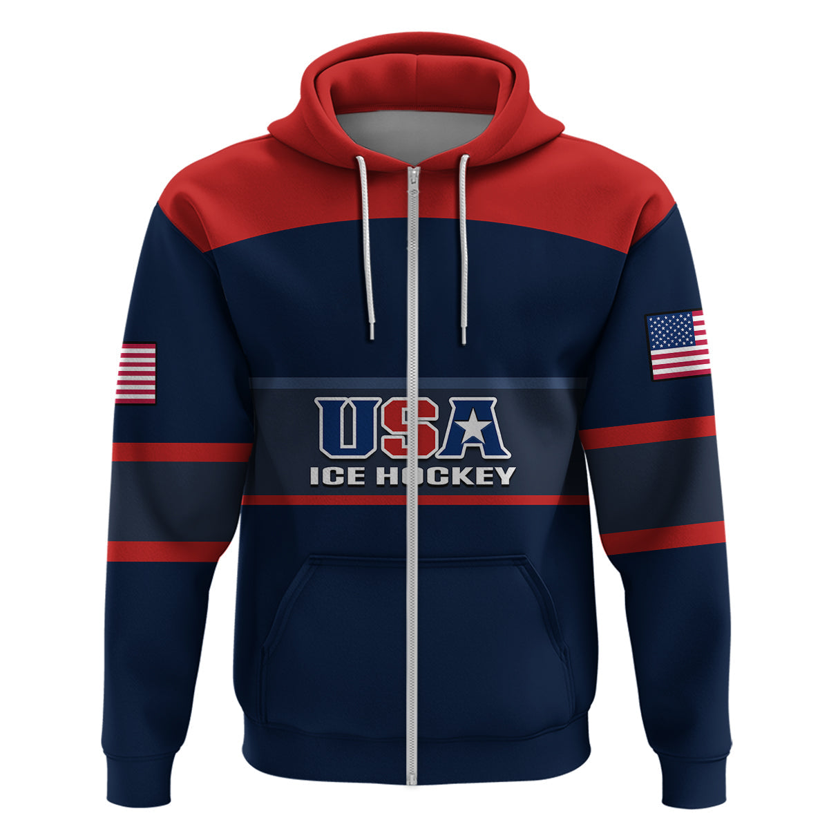 Custom United States Hockey 2023 Hoodie USA Sporty Style LT14