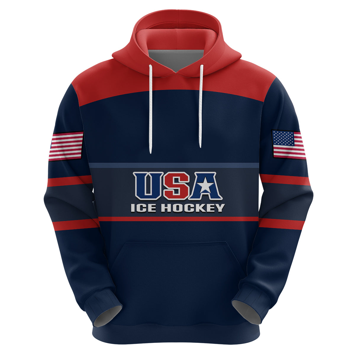 Custom United States Hockey 2023 Hoodie USA Sporty Style LT14