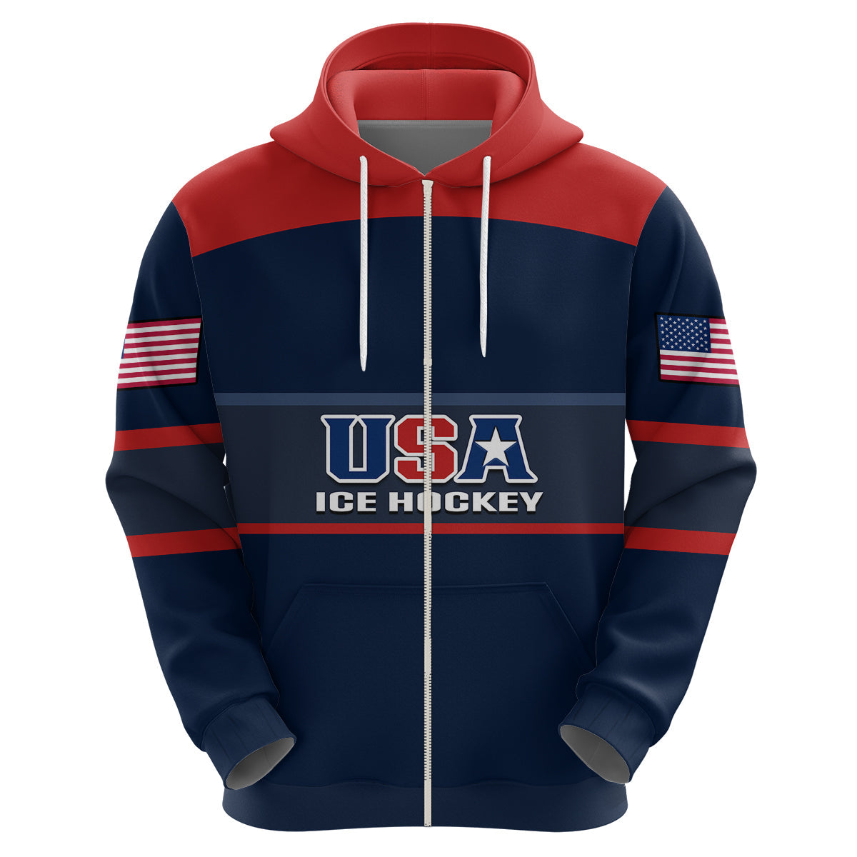 Custom United States Hockey 2023 Hoodie USA Sporty Style LT14