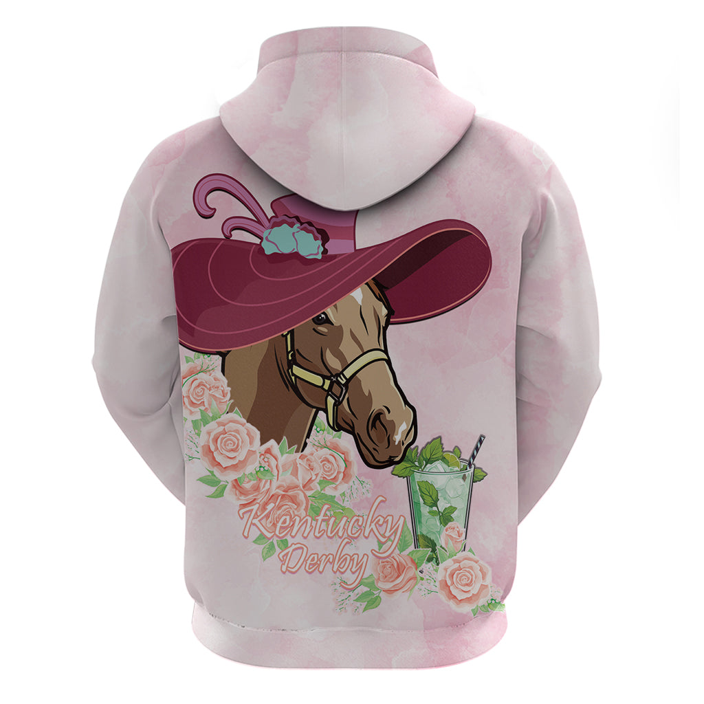 Kentucky Horse Racing Hoodie Derby Mint Julep With Roses LT14