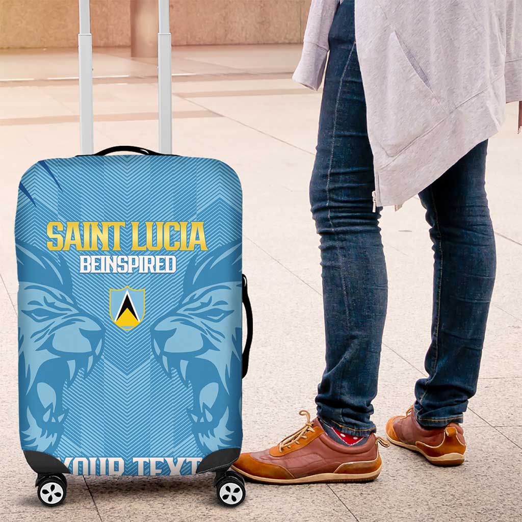Custom Saint Lucia Cricket Luggage Cover Go Champions Beinspired LT14