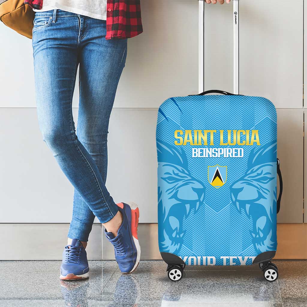 Custom Saint Lucia Cricket Luggage Cover Go Champions Beinspired LT14
