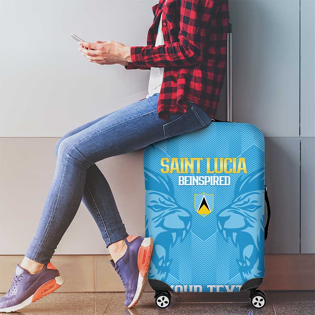 Custom Saint Lucia Cricket Luggage Cover Go Champions Beinspired LT14