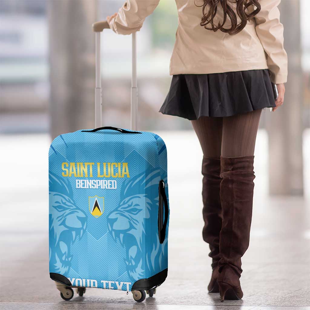 Custom Saint Lucia Cricket Luggage Cover Go Champions Beinspired LT14