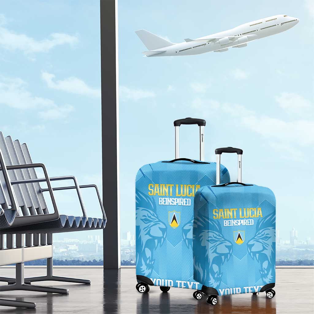 Custom Saint Lucia Cricket Luggage Cover Go Champions Beinspired LT14