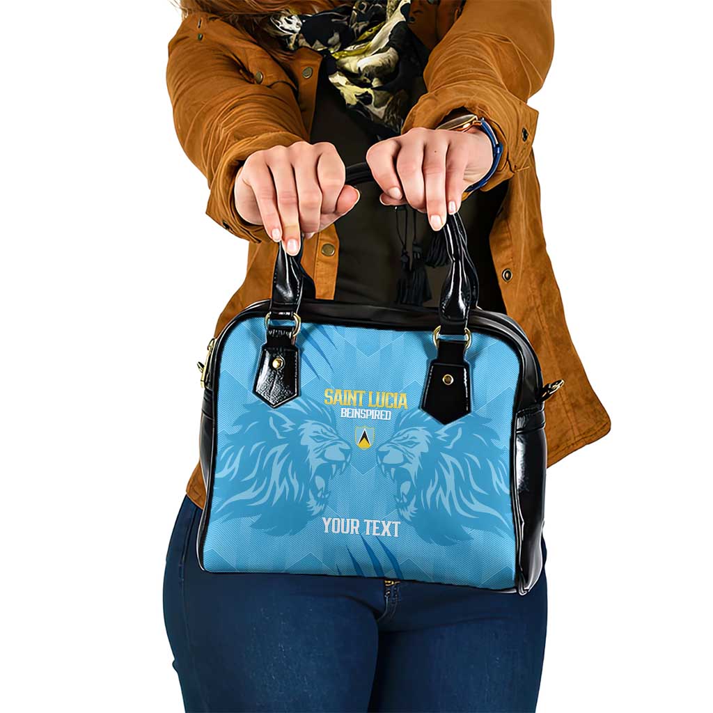 Custom Saint Lucia Cricket Shoulder Handbag Go Champions Beinspired LT14