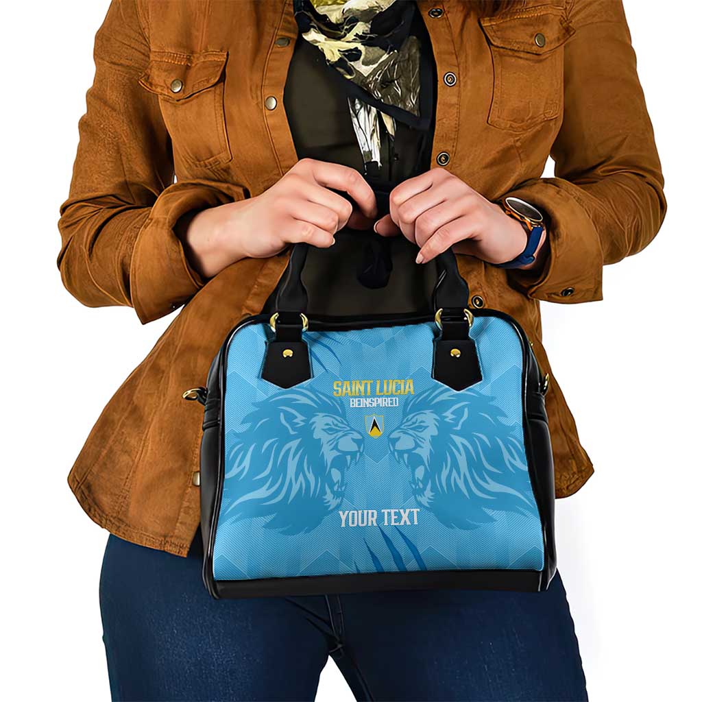 Custom Saint Lucia Cricket Shoulder Handbag Go Champions Beinspired LT14