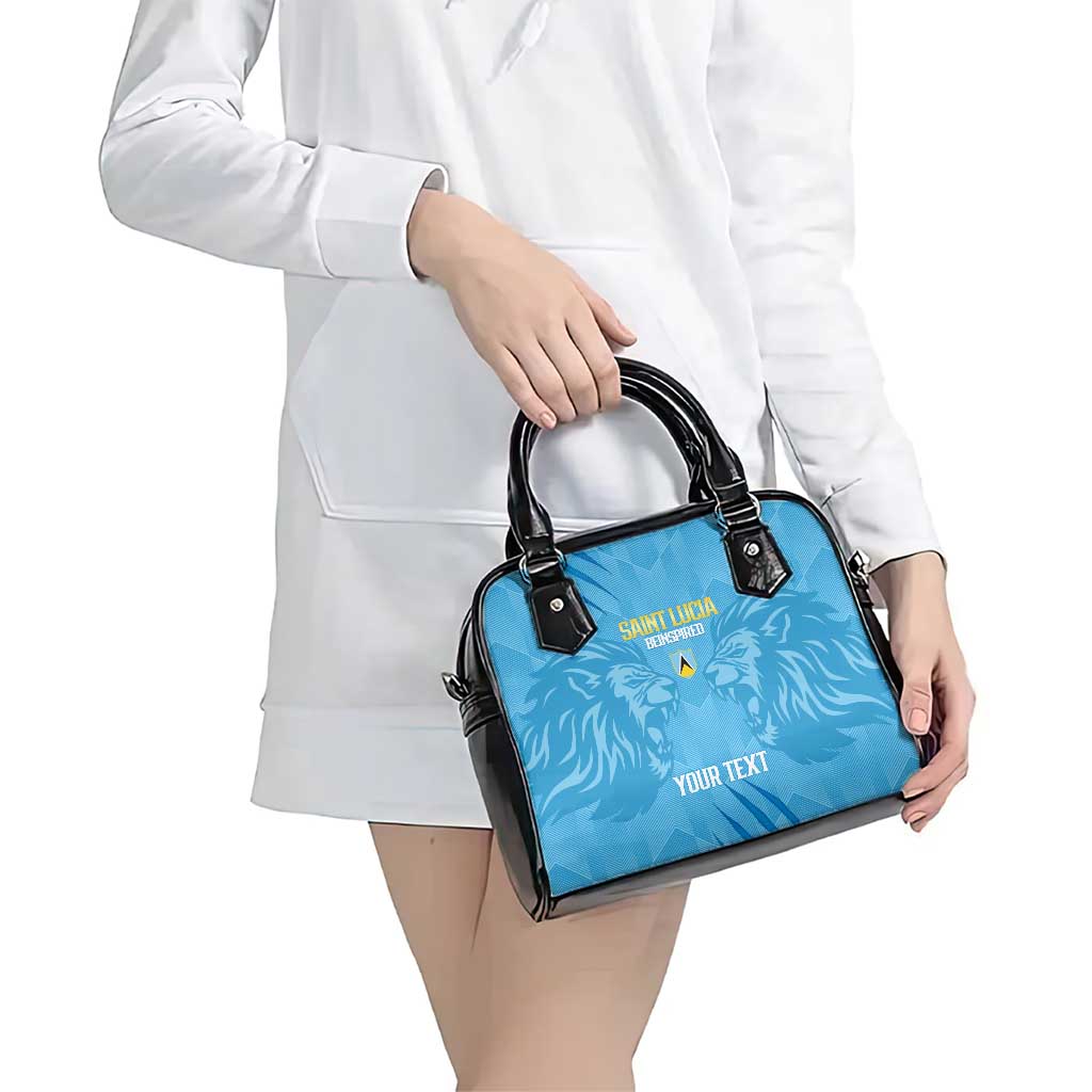 Custom Saint Lucia Cricket Shoulder Handbag Go Champions Beinspired LT14