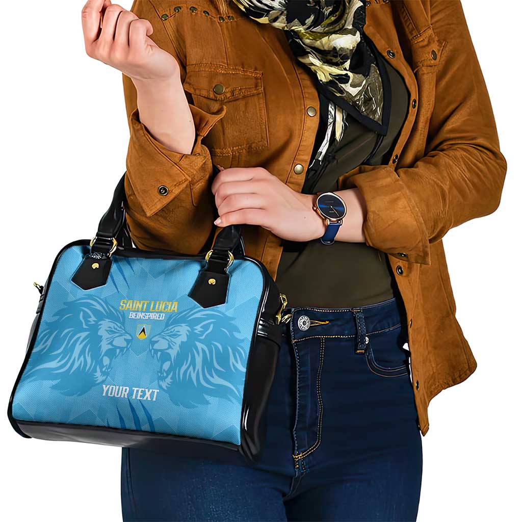 Custom Saint Lucia Cricket Shoulder Handbag Go Champions Beinspired LT14