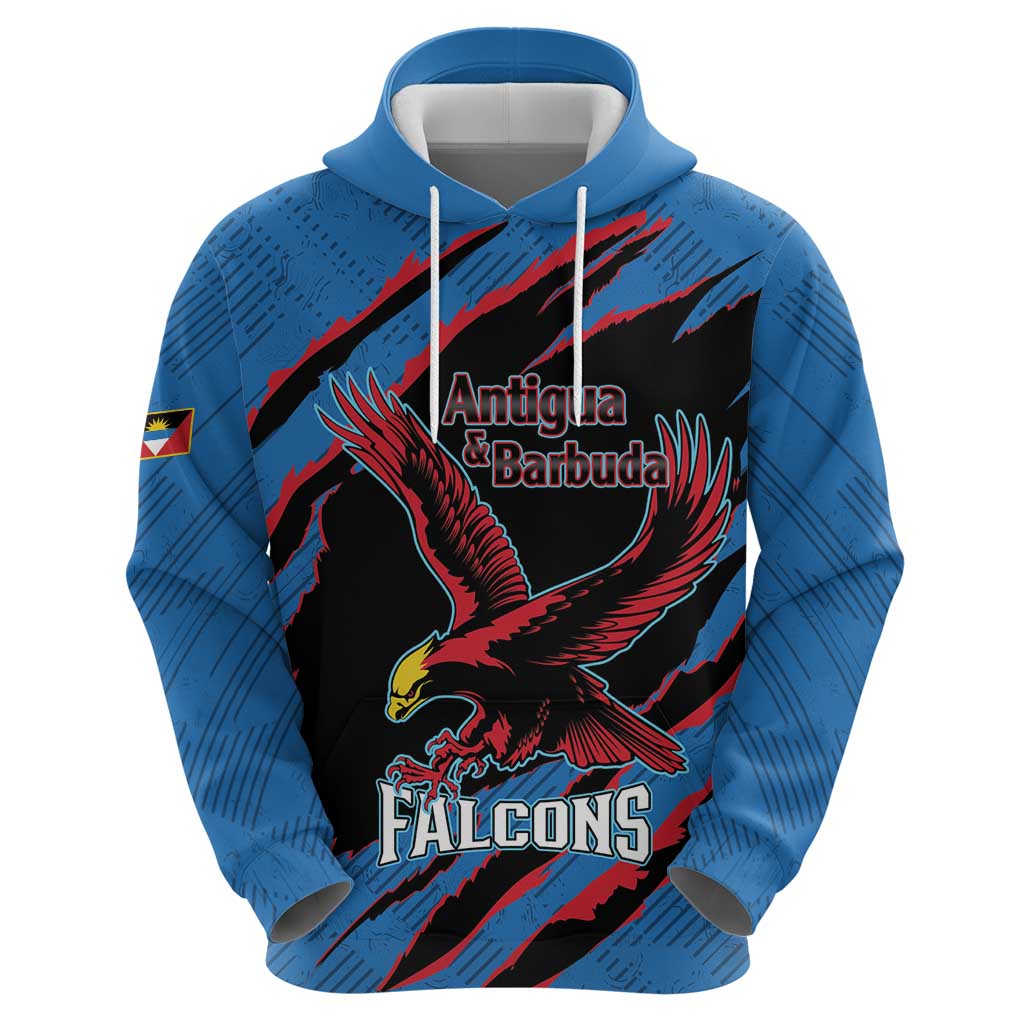 Custom Antigua and Barbuda Cricket Hoodie Go Champions Falcons LT14