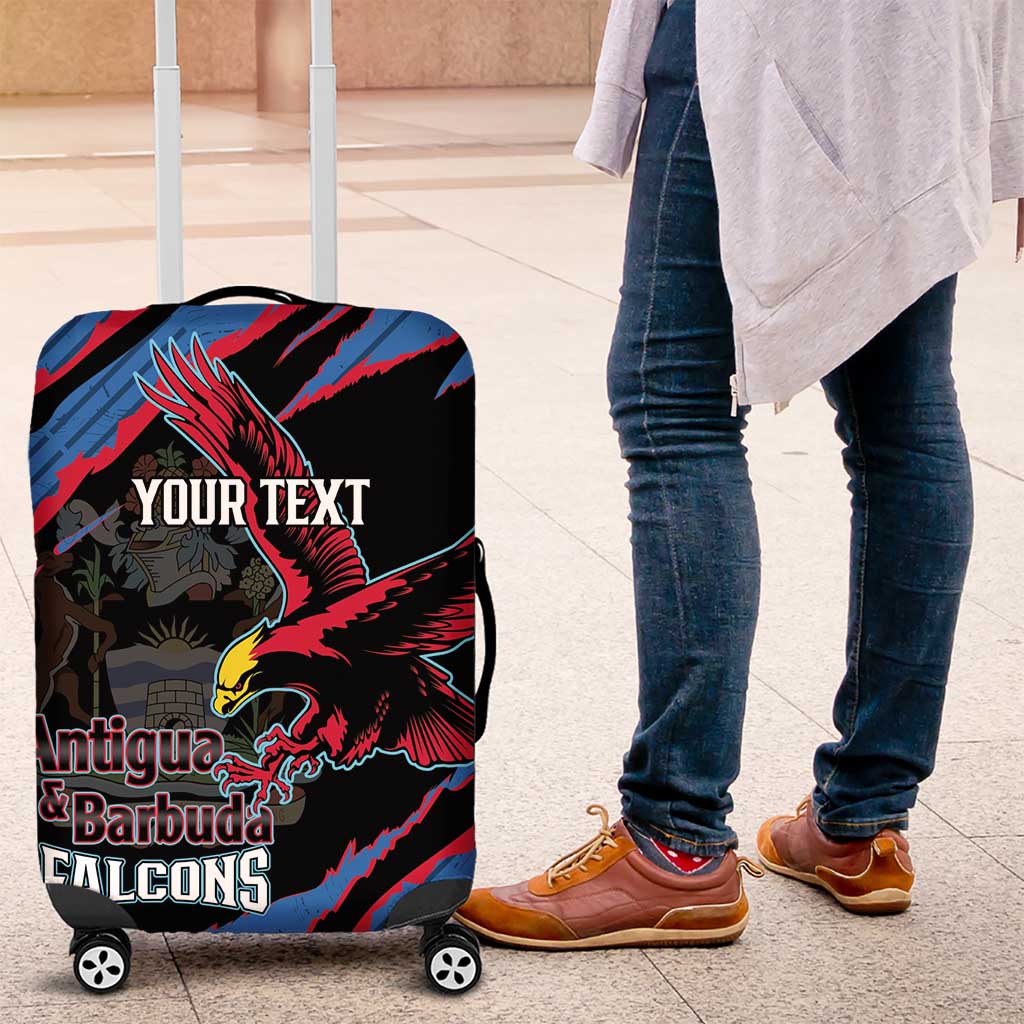 Custom Antigua and Barbuda Cricket Luggage Cover Go Champions Falcons LT14