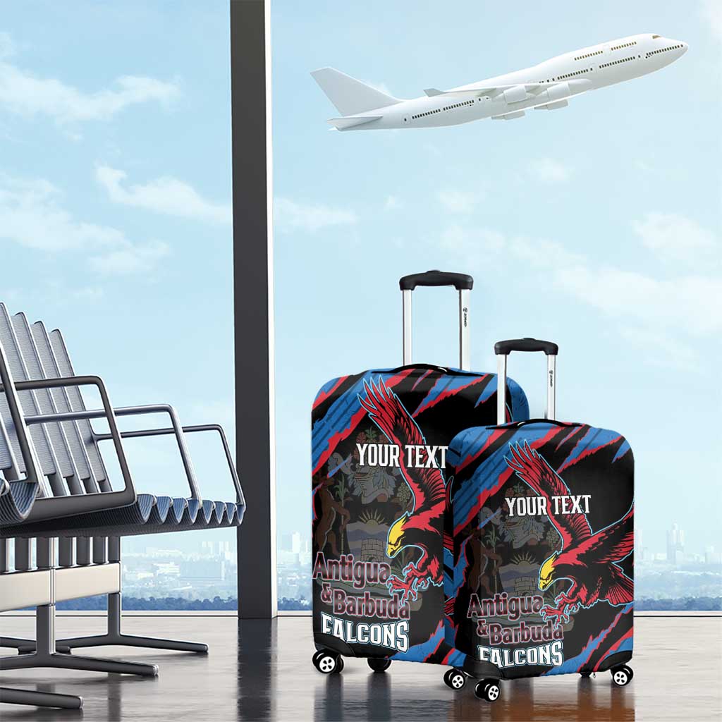 Custom Antigua and Barbuda Cricket Luggage Cover Go Champions Falcons LT14