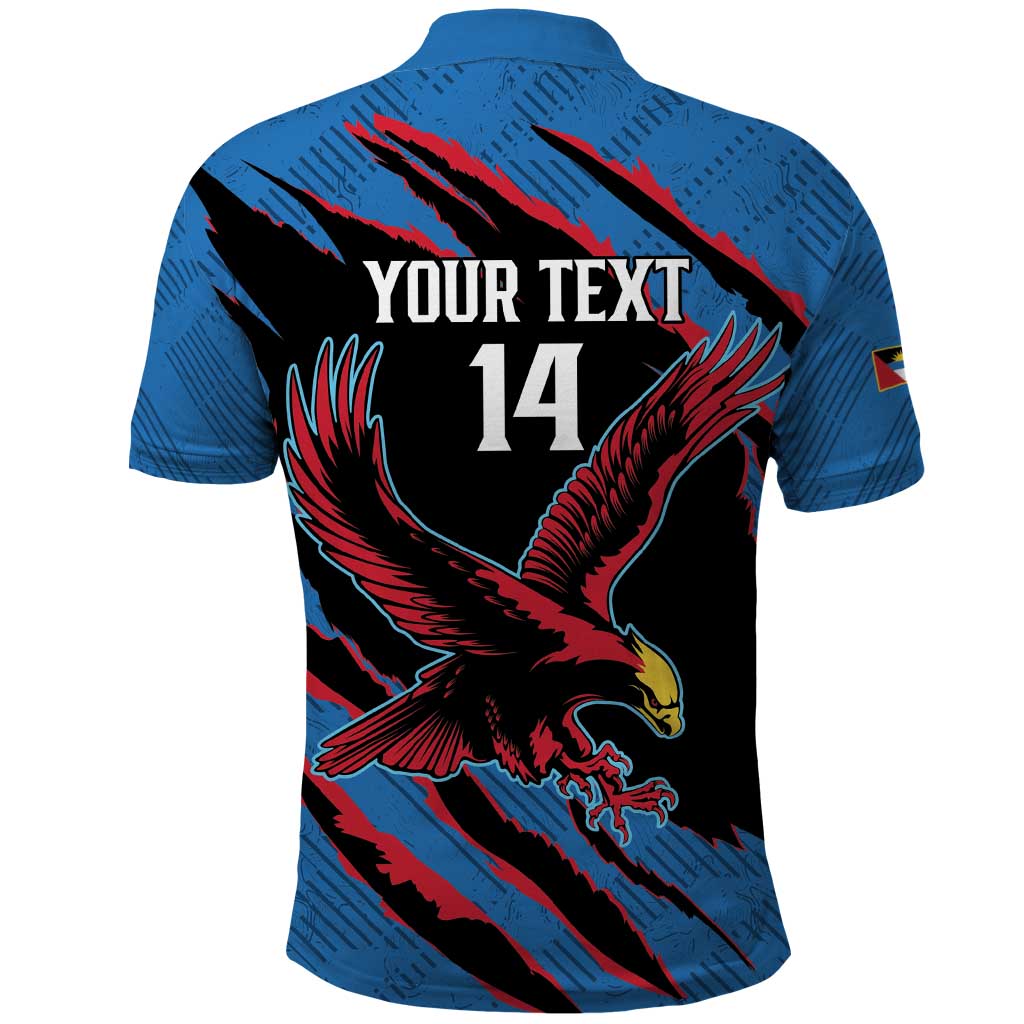 Custom Antigua and Barbuda Cricket Polo Shirt Go Champions Falcons LT14
