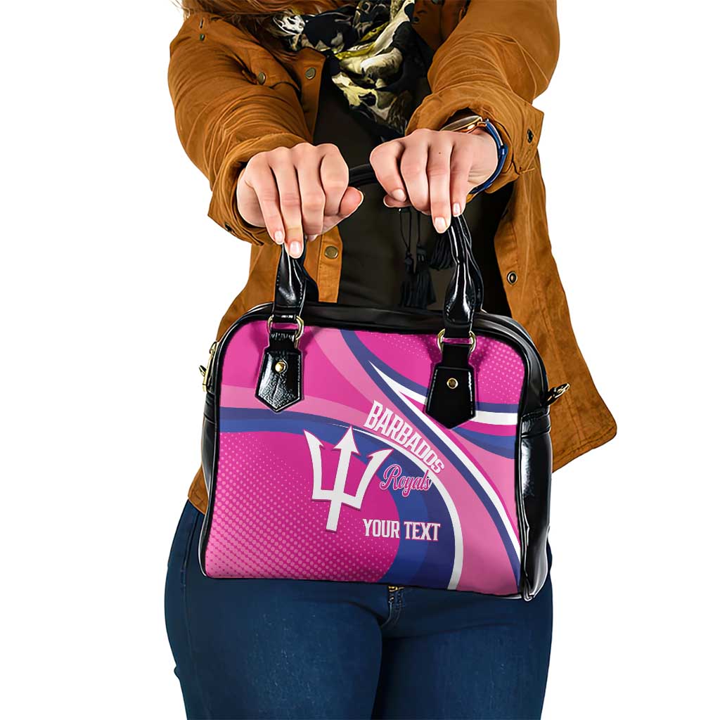 Custom Barbados Royals Cricket Shoulder Handbag Go Champions Tridents Pink Version LT14
