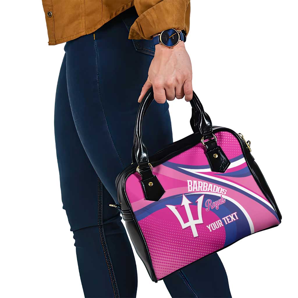 Custom Barbados Royals Cricket Shoulder Handbag Go Champions Tridents Pink Version LT14