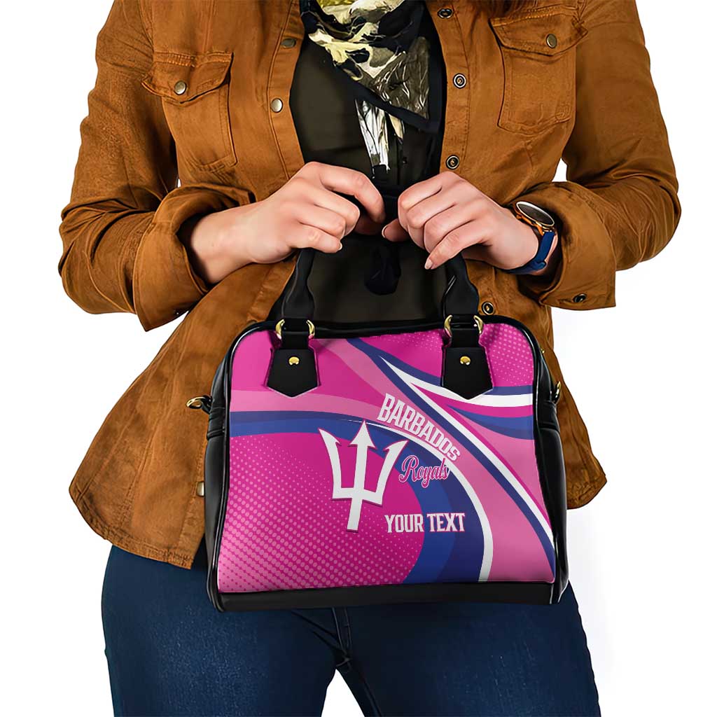 Custom Barbados Royals Cricket Shoulder Handbag Go Champions Tridents Pink Version LT14
