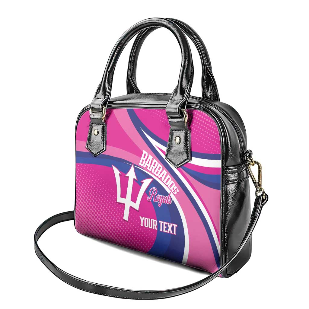 Custom Barbados Royals Cricket Shoulder Handbag Go Champions Tridents Pink Version LT14
