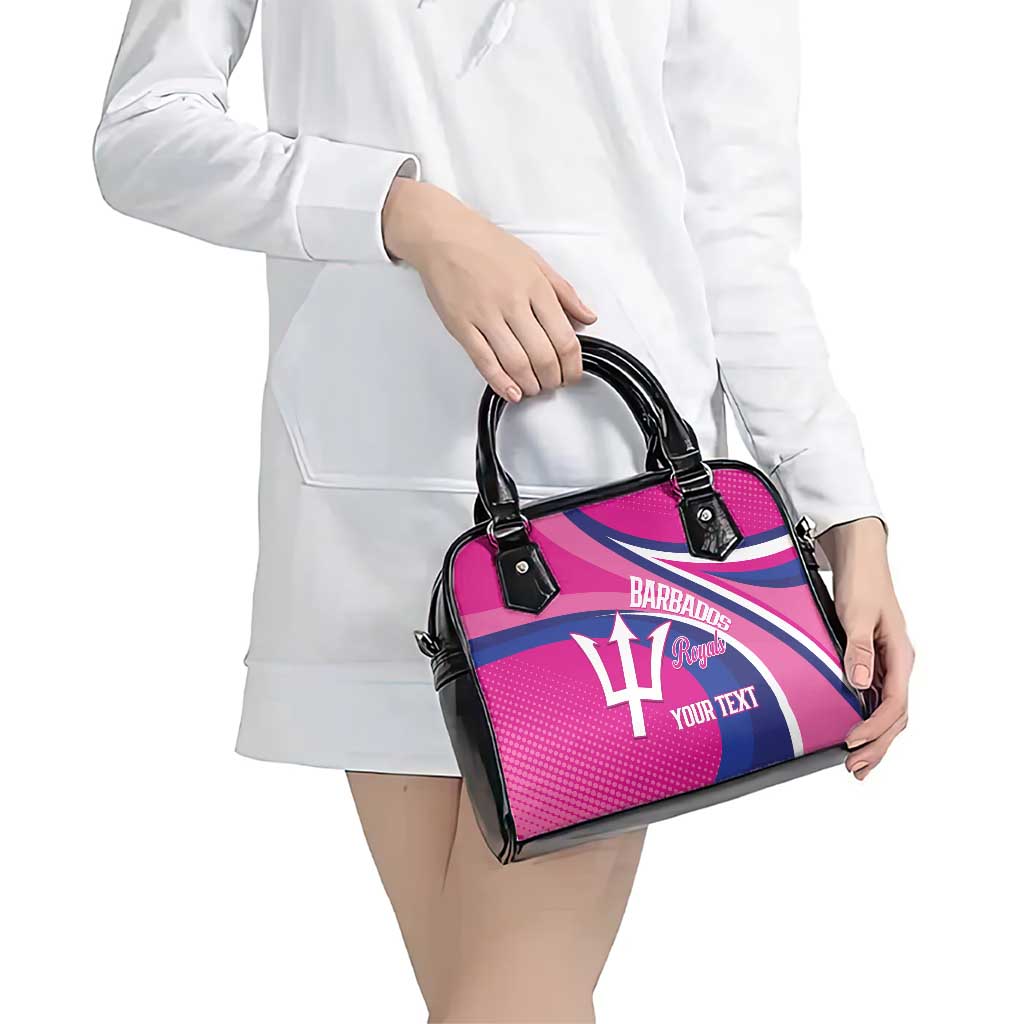 Custom Barbados Royals Cricket Shoulder Handbag Go Champions Tridents Pink Version LT14