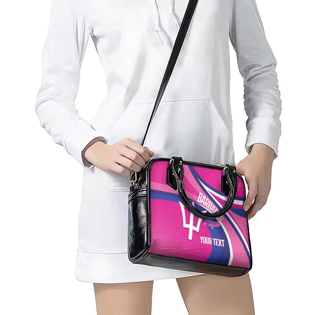 Custom Barbados Royals Cricket Shoulder Handbag Go Champions Tridents Pink Version LT14