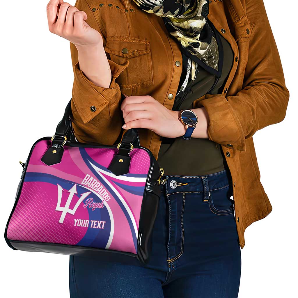 Custom Barbados Royals Cricket Shoulder Handbag Go Champions Tridents Pink Version LT14