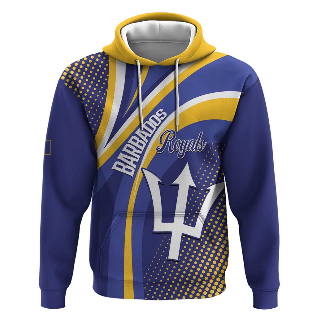Custom Barbados Royals Cricket Hoodie Go Champions Tridents Yellow Version LT14