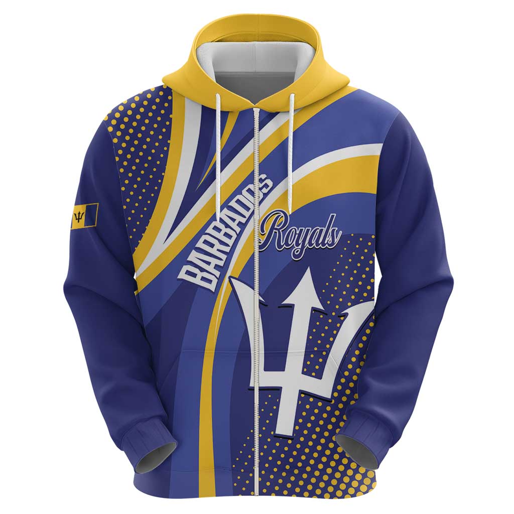 Custom Barbados Royals Cricket Hoodie Go Champions Tridents Yellow Version LT14