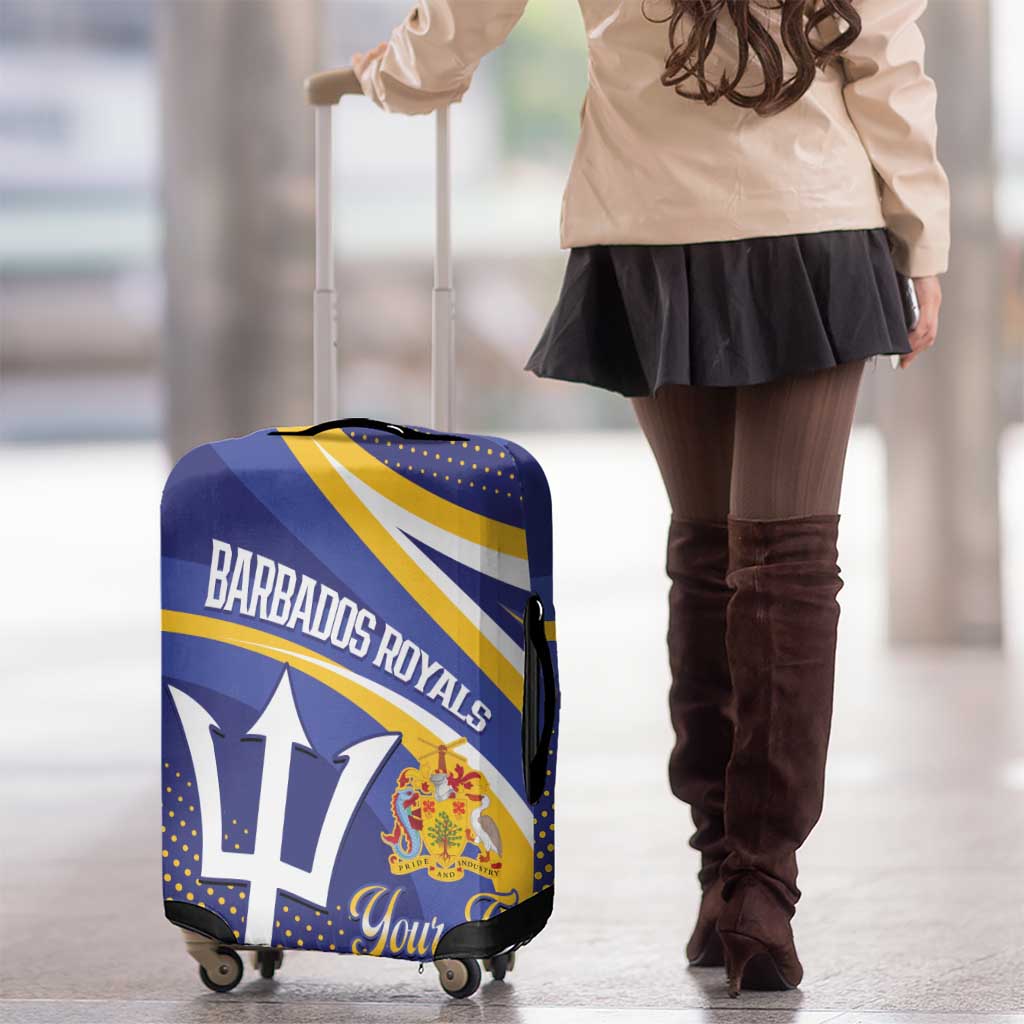 Custom Barbados Royals Cricket Luggage Cover Go Champions Tridents Yellow Version LT14