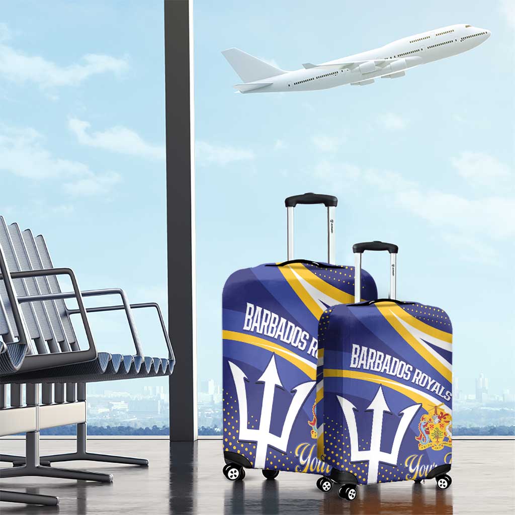 Custom Barbados Royals Cricket Luggage Cover Go Champions Tridents Yellow Version LT14