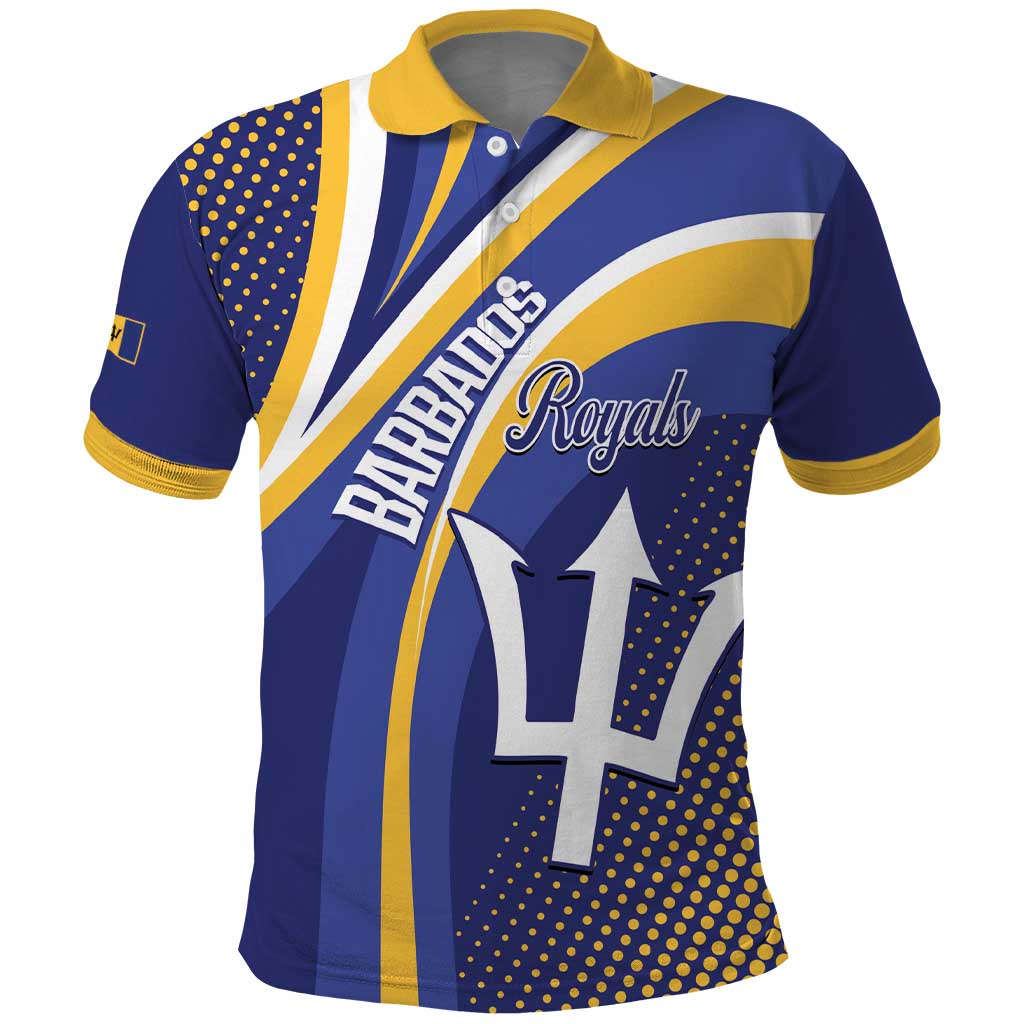 Custom Barbados Royals Cricket Polo Shirt Go Champions Tridents Yellow Version LT14