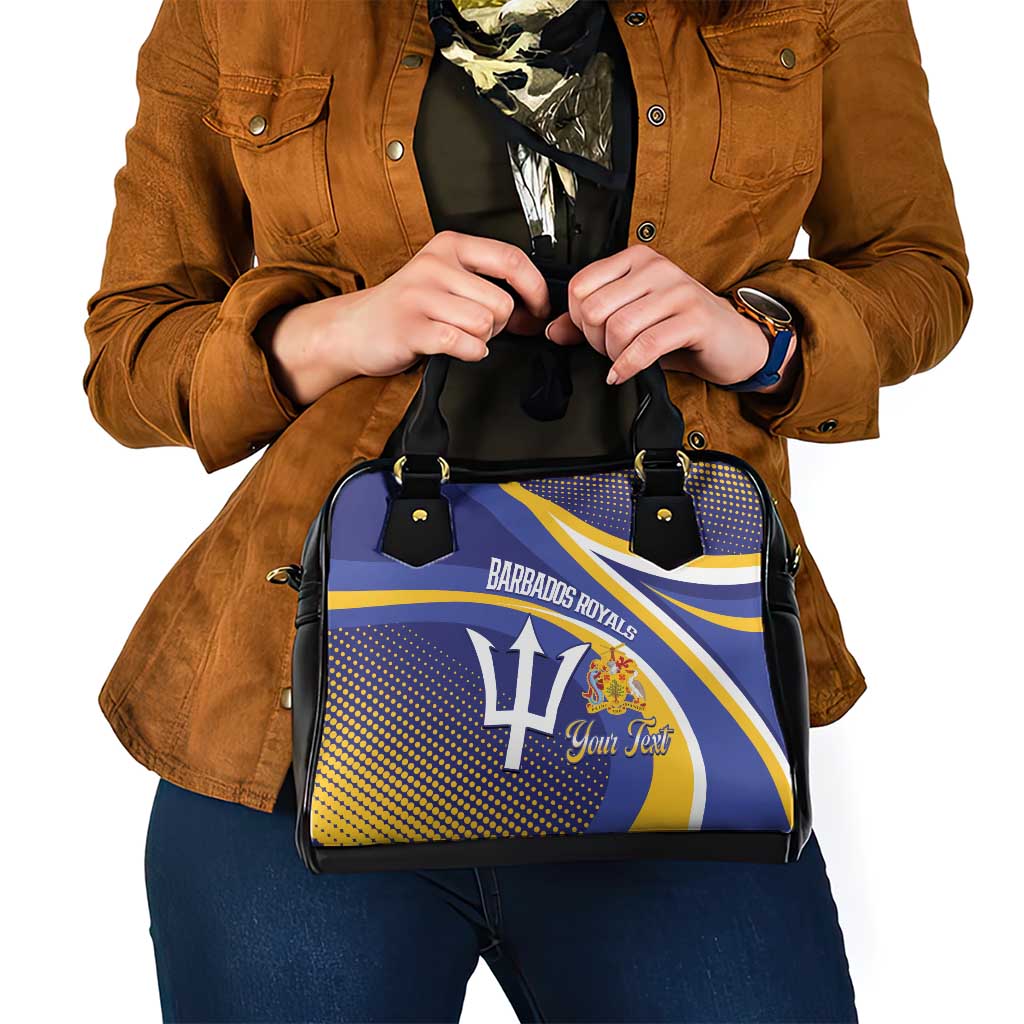 Custom Barbados Royals Cricket Shoulder Handbag Go Champions Tridents Yellow Version LT14
