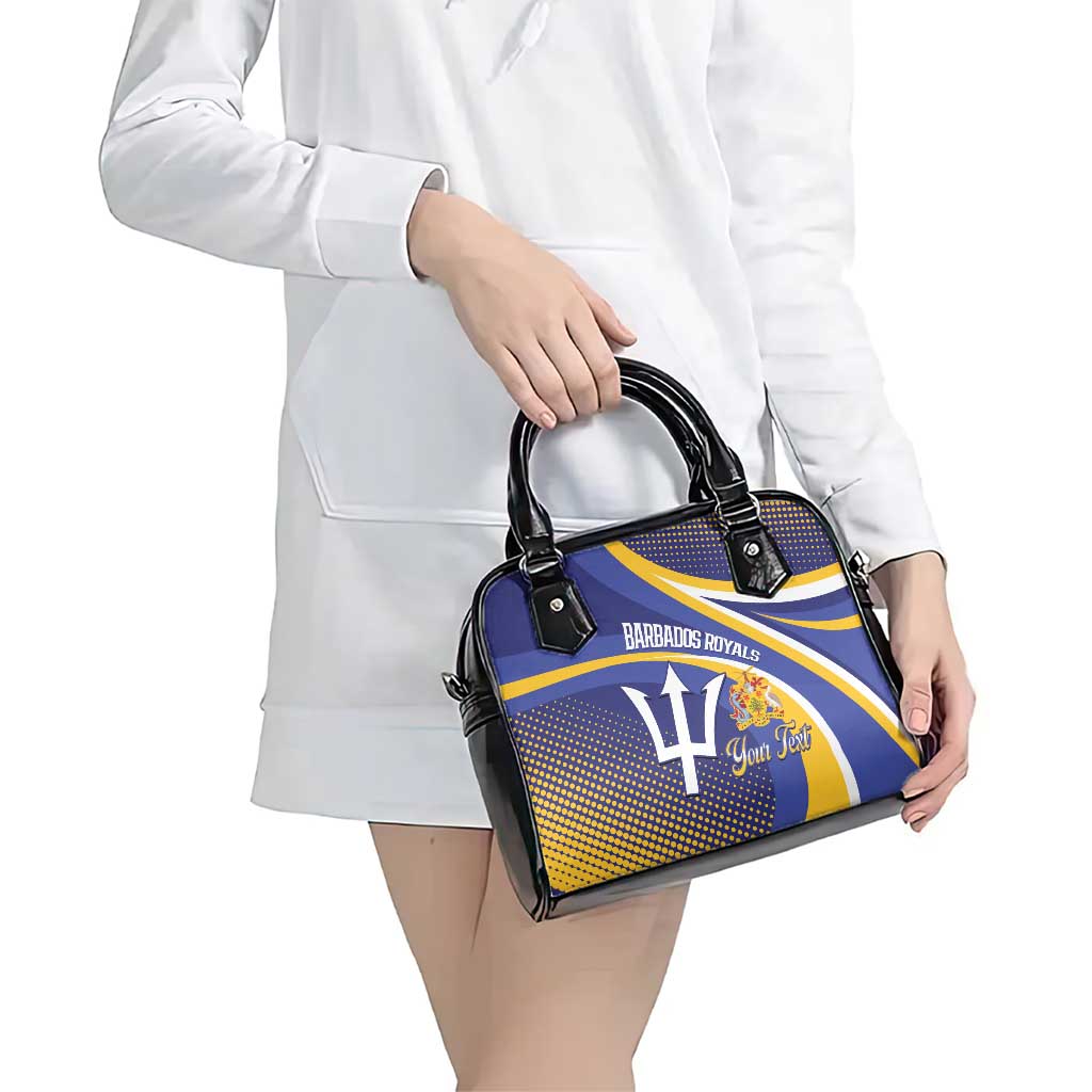 Custom Barbados Royals Cricket Shoulder Handbag Go Champions Tridents Yellow Version LT14