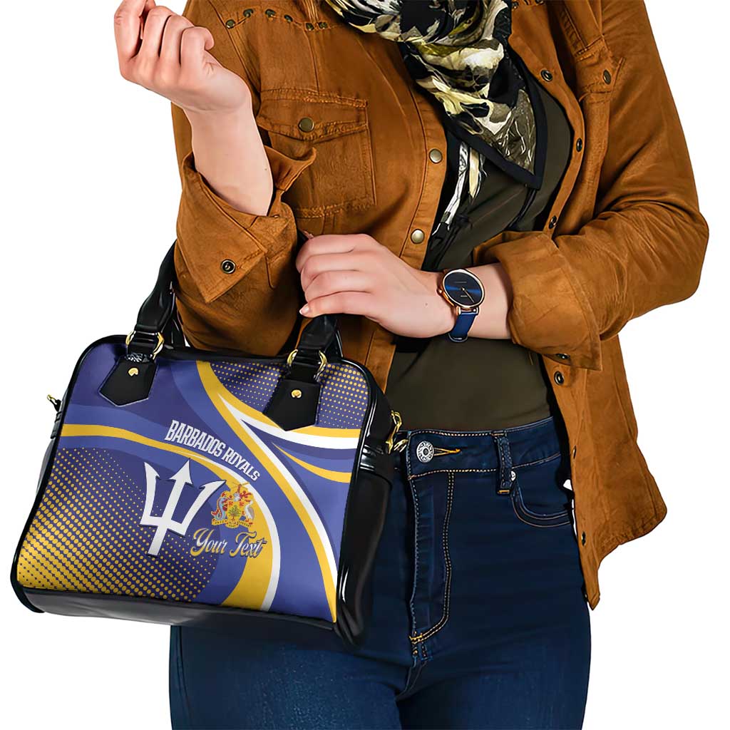 Custom Barbados Royals Cricket Shoulder Handbag Go Champions Tridents Yellow Version LT14