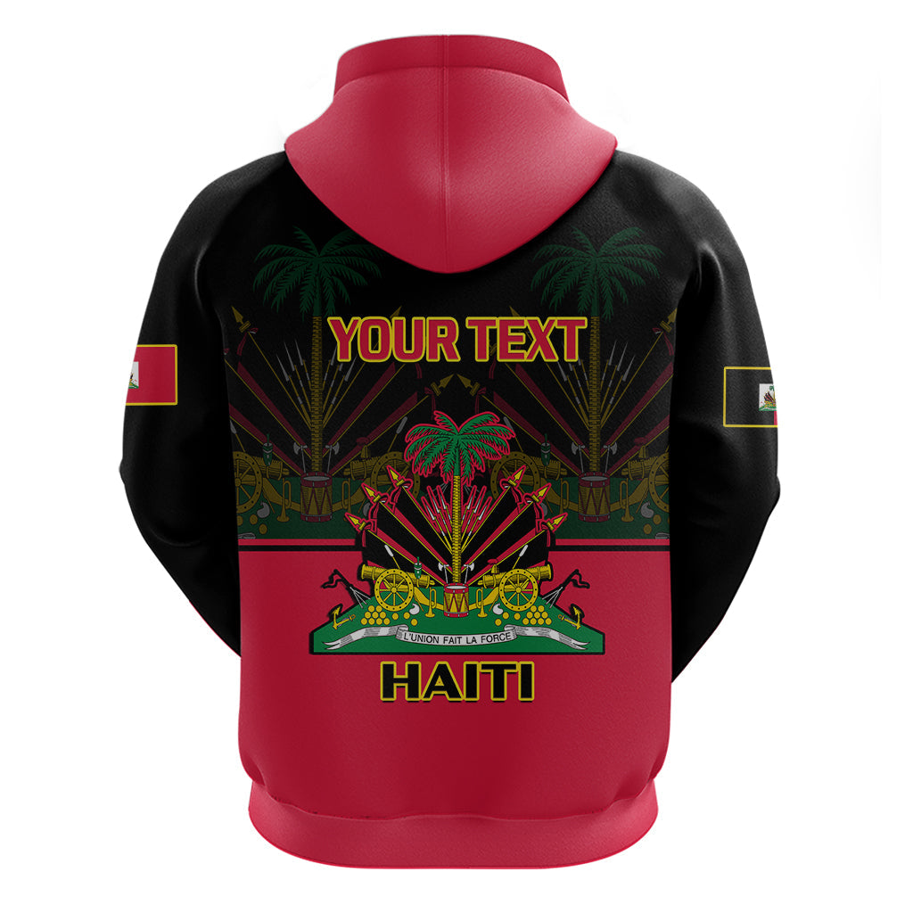 Personalised Haiti 1964 Hoodie Coat Of Arms Flag Style LT14