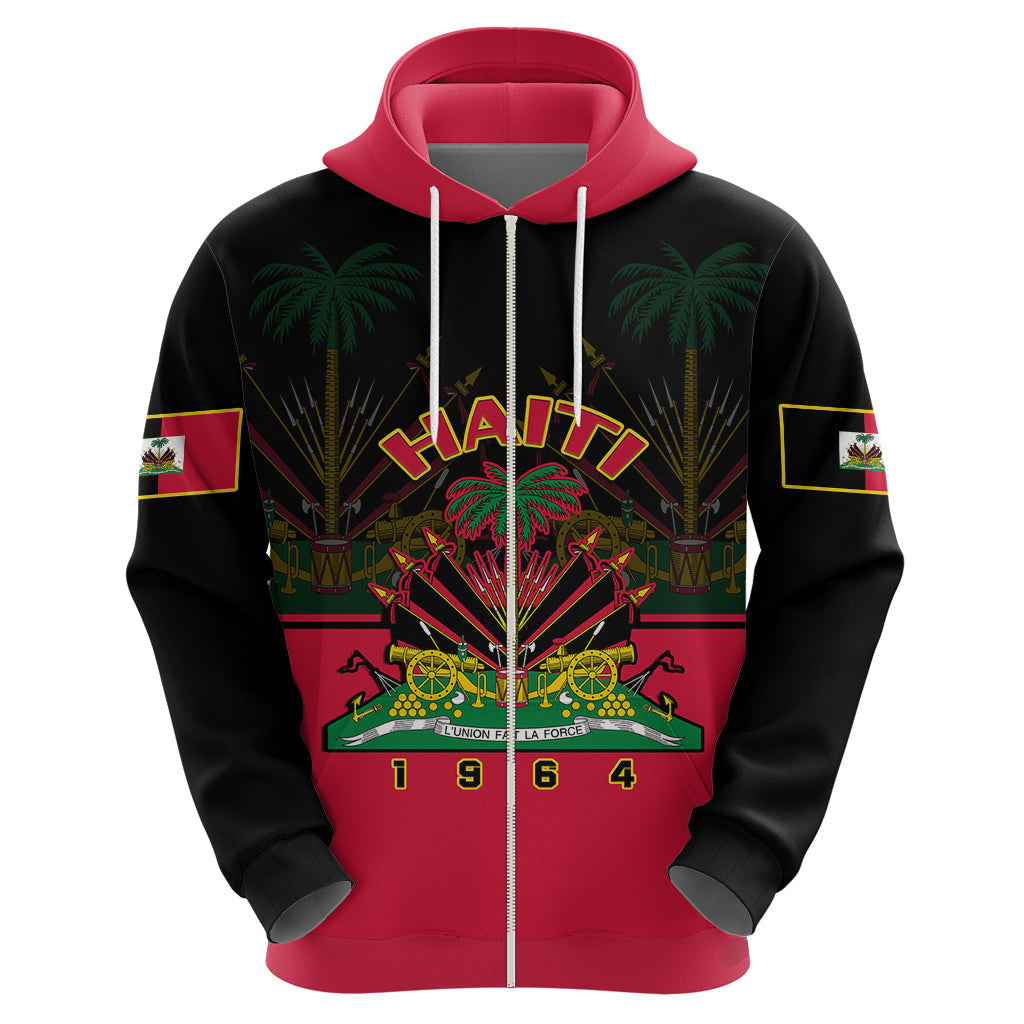 Personalised Haiti 1964 Hoodie Coat Of Arms Flag Style LT14