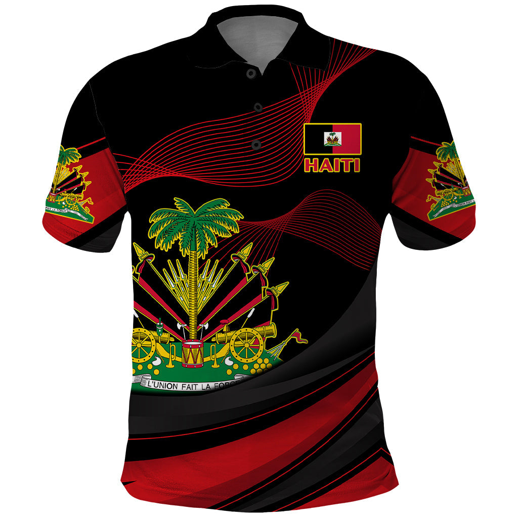 Haiti 1964 Polo Shirt Coat Of Arms Curvel Style LT14