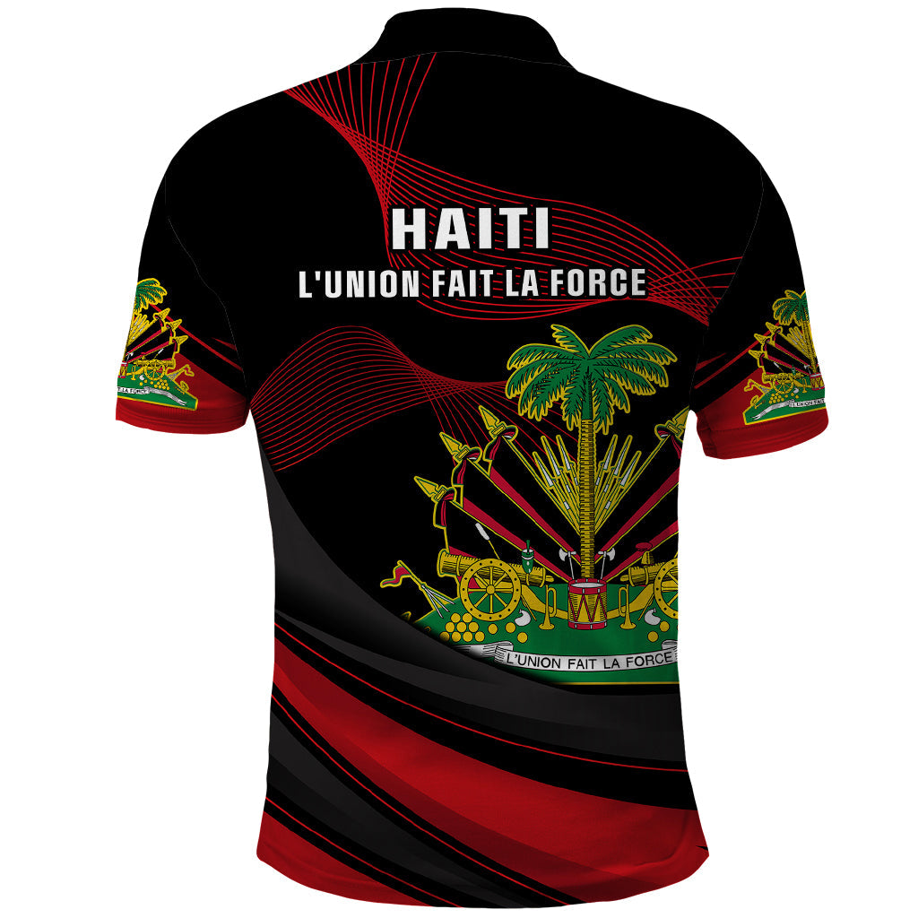Haiti 1964 Polo Shirt Coat Of Arms Curvel Style LT14