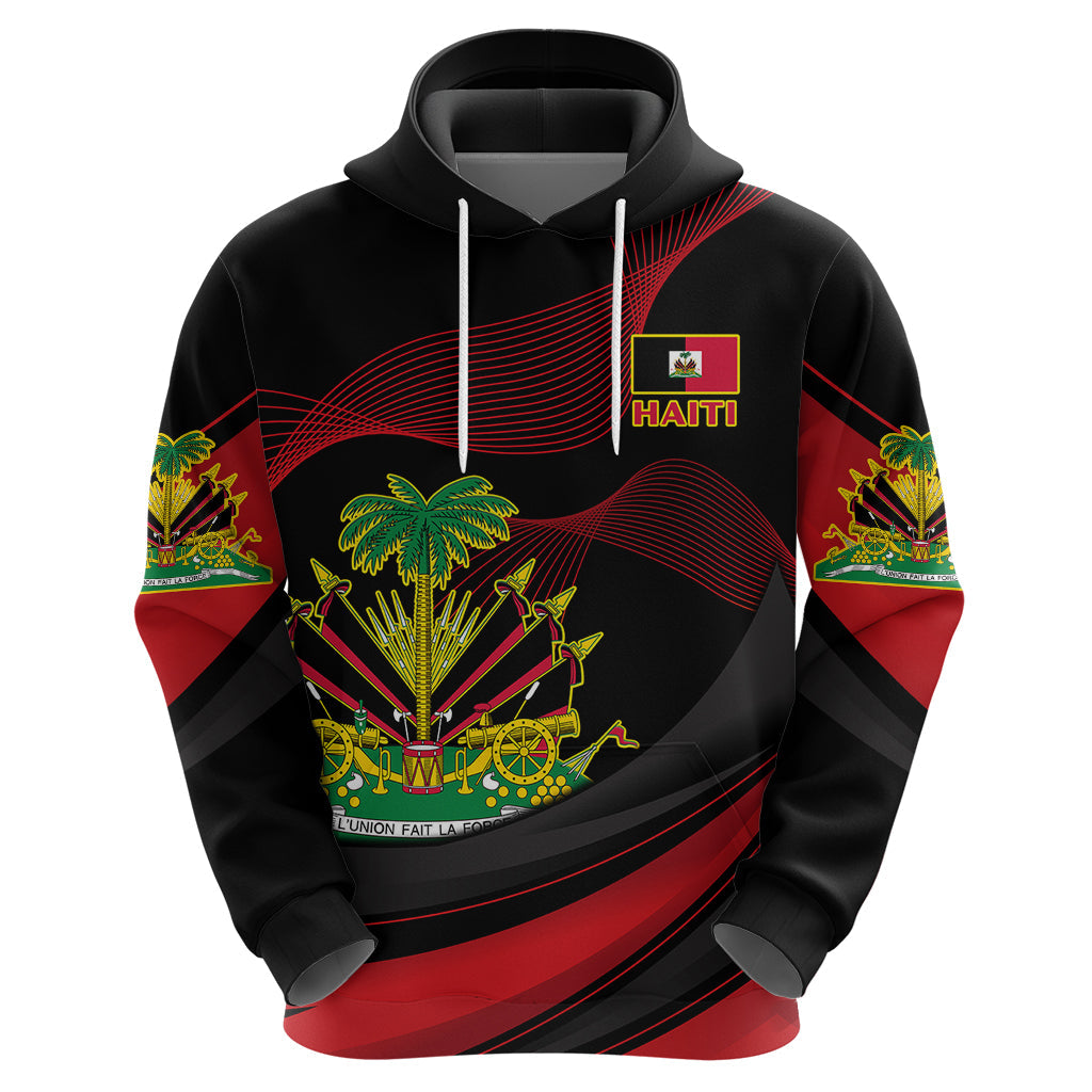 Personalised Haiti 1964 Hoodie Coat Of Arms Curvel Style LT14