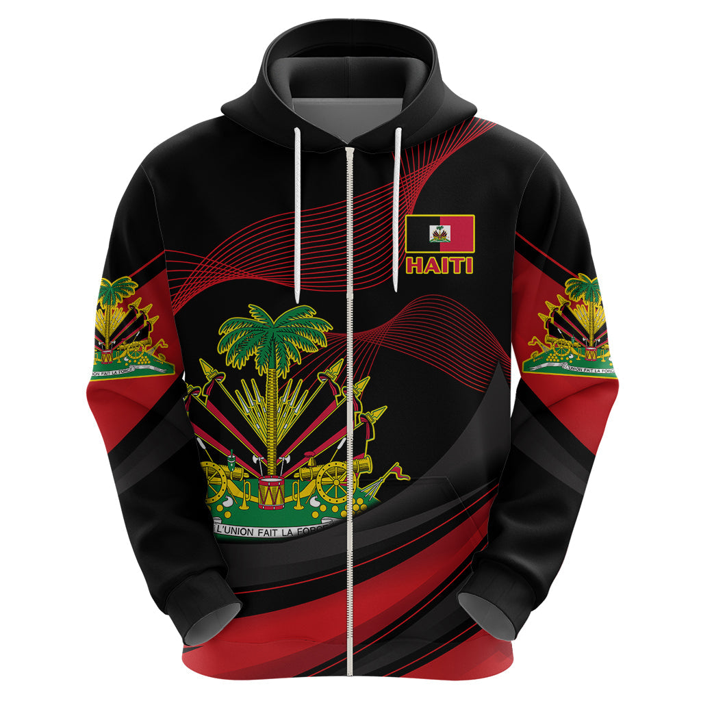 Personalised Haiti 1964 Hoodie Coat Of Arms Curvel Style LT14