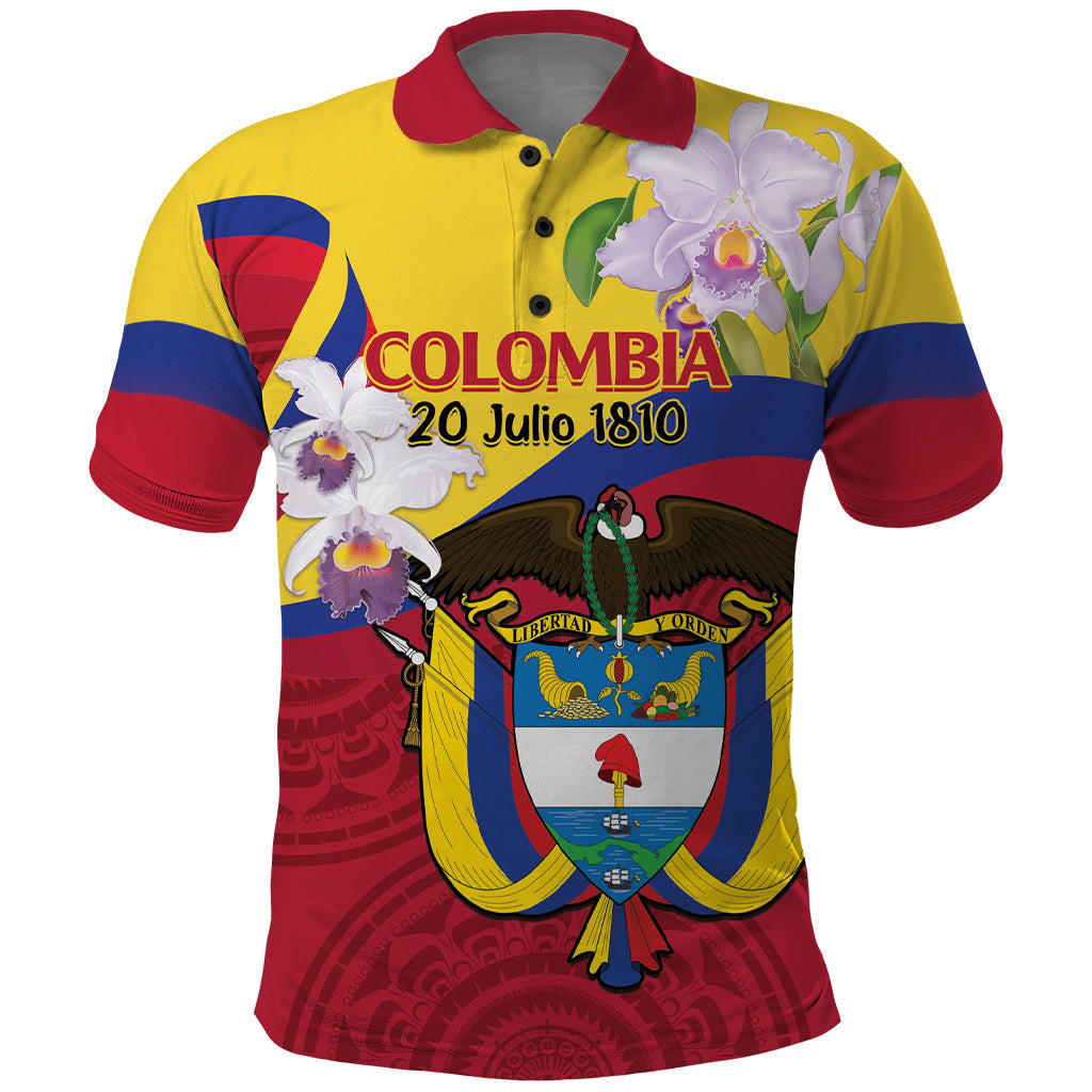 Colombia Independence Day Polo Shirt Feliz Dia de la Independencia LT14