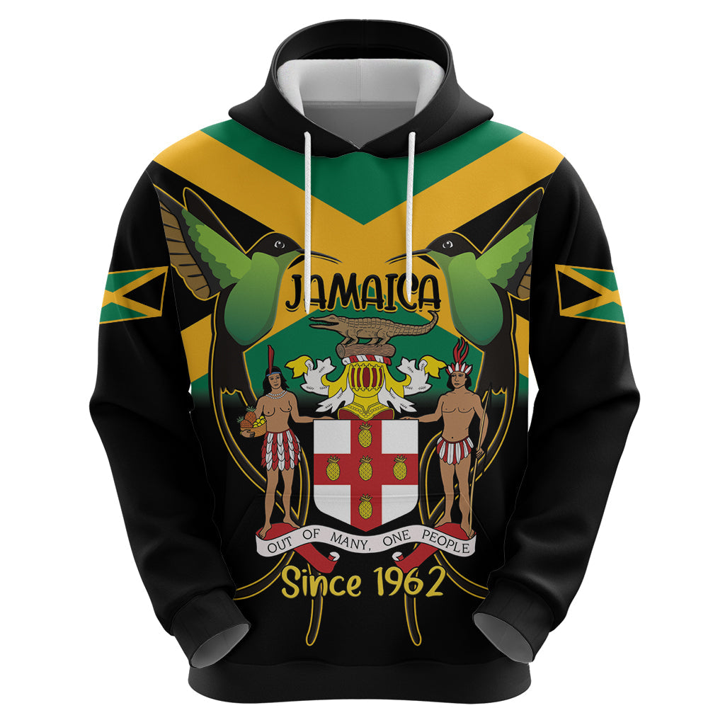 Jamaica Independence Day Hoodie Jumieka Coat Of Arms Mix Hummingbird LT14