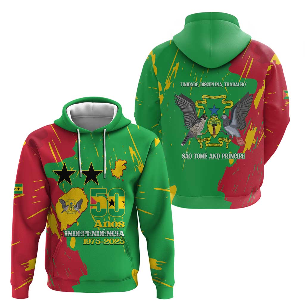 Sao Tome and Principe Independence Day Hoodie 50 Anos Independencia LT14